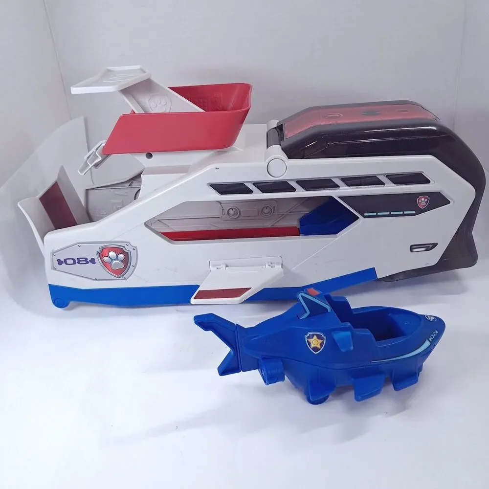Paw Patrol Aqua Pups Whale Patroller Team Vehicle & Chase Shark boat toy Only